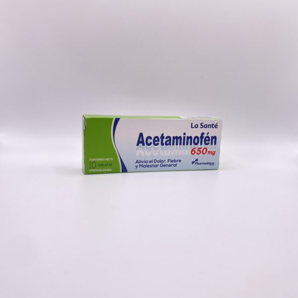 ACETAMINOFEN 650 MG BLISTER X 5 TAB PHARMETIQUE