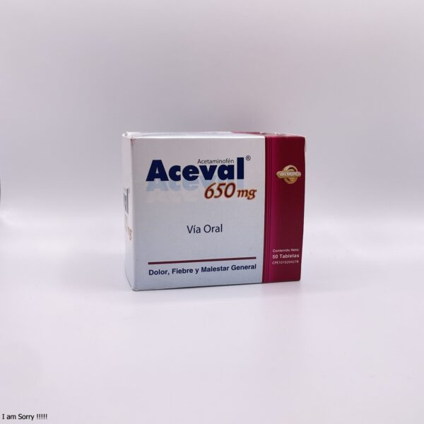 ACEVAL 650 MG X10 TAB VALMORCA