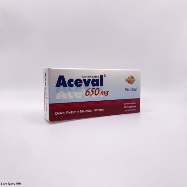 ACEVAL 650MG X 50 TAB VALMORCA