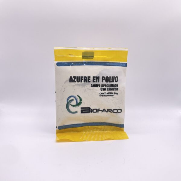 AZUFRE EN POLVO 20GRS BIOFARCO
