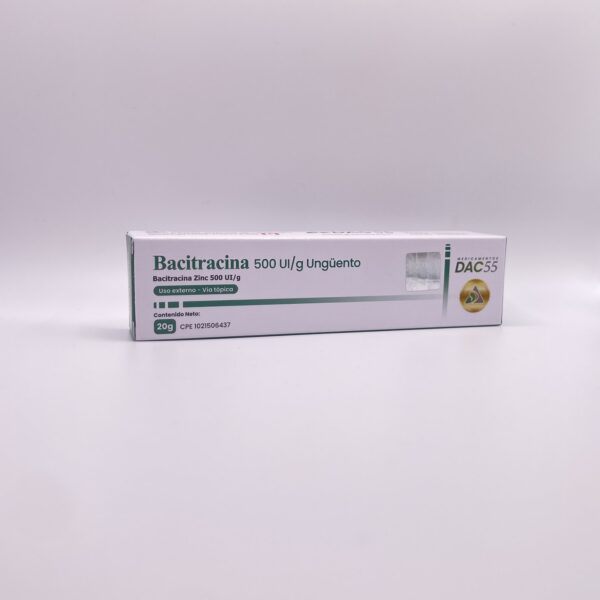 BACITRACINA 500 UI G X 20 GR DAC55