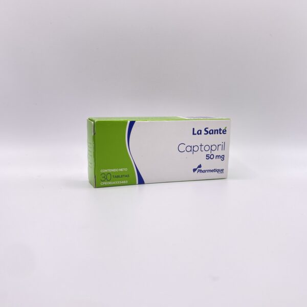 CAPTOPRIL 50MG X 30 TAB PHARMETIQUE