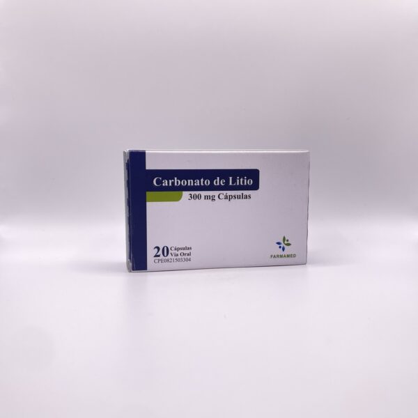 CARBONATO DE LITIO 300MG X 20 CAPS FARMAMED