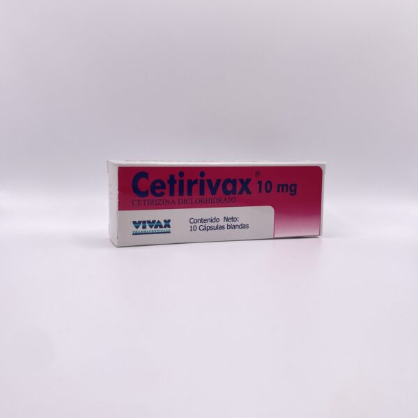 CETIRIVAX 10 MG X 10 CAP BLANDA VIVAX CALOX