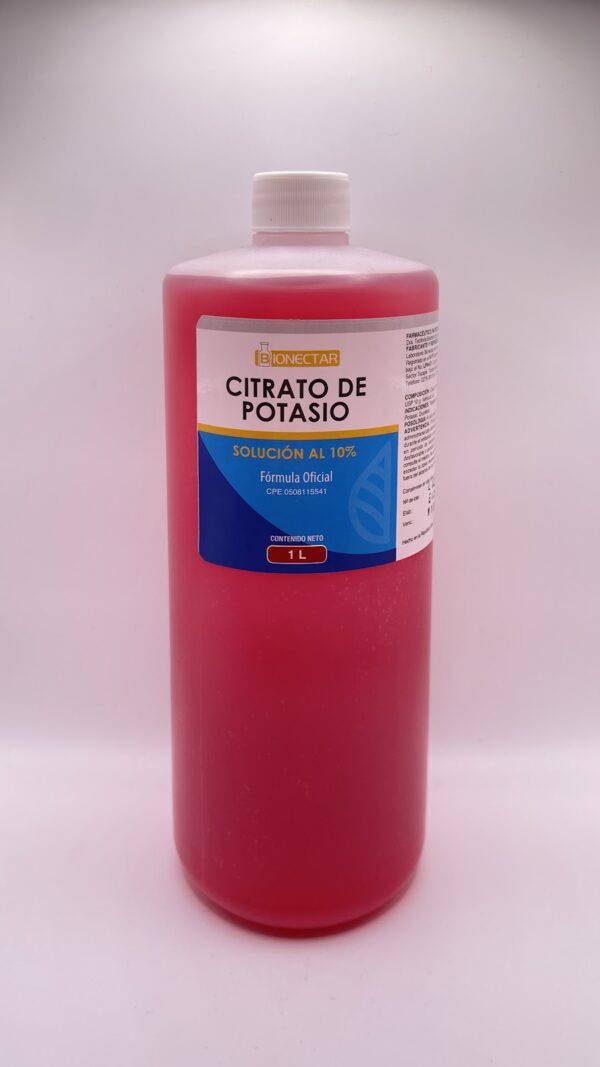 CITRATO DE POTASIO EDULC AL 10 X 1 LT BIONECTAR