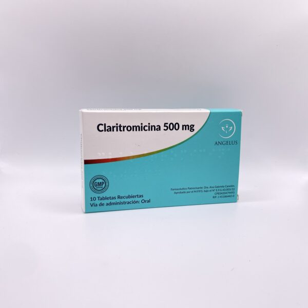 CLARITROMICINA 500 MGX10TAB ANGELUS