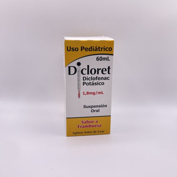 DICLORET SUSP ORAL 1 8 MG ML X 60 ML OFTALMI
