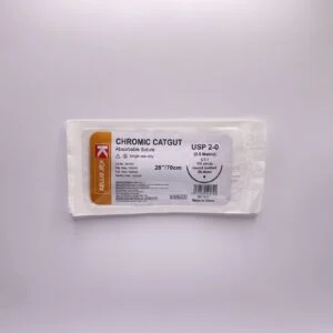 SUTURA CROMICO 2 0 REF DT 811 DEMETECH CURVA NO CORTANTE