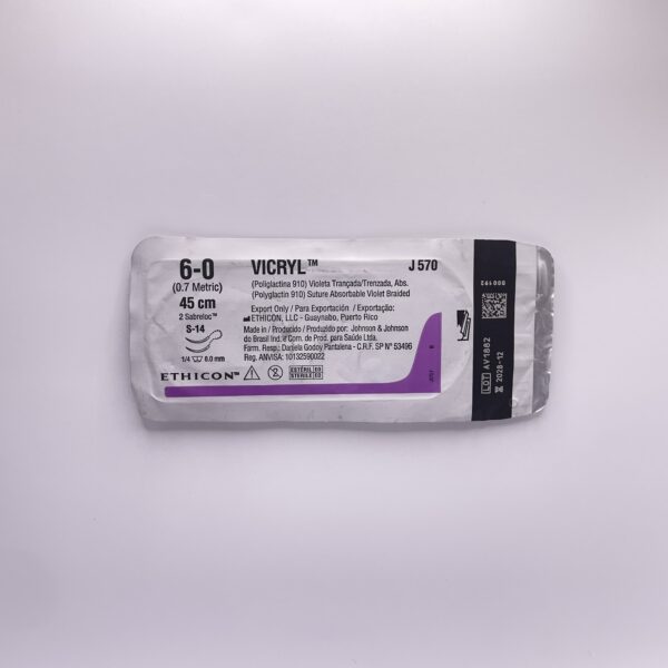 SUTURA VICRYL 6-0 REF J570G