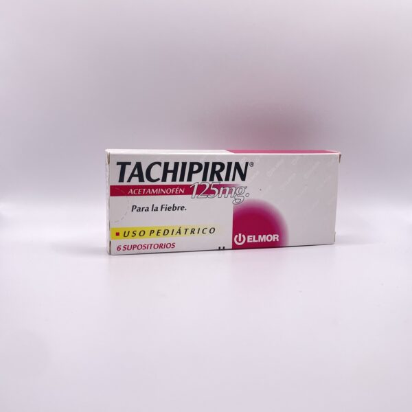 TACHIPIRIN SUPOSITORIO PED 125 MG X 6 UNID ELMOR