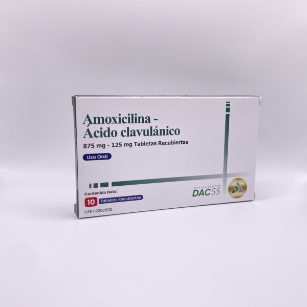 AMOX AC CLAV 875MG 125MG X 10 TAB DAC55