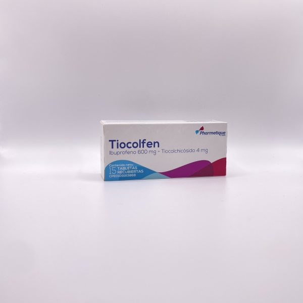 TIOCOLFEN 600 MG 4 MG X 15 TAB PHARMETIQUE